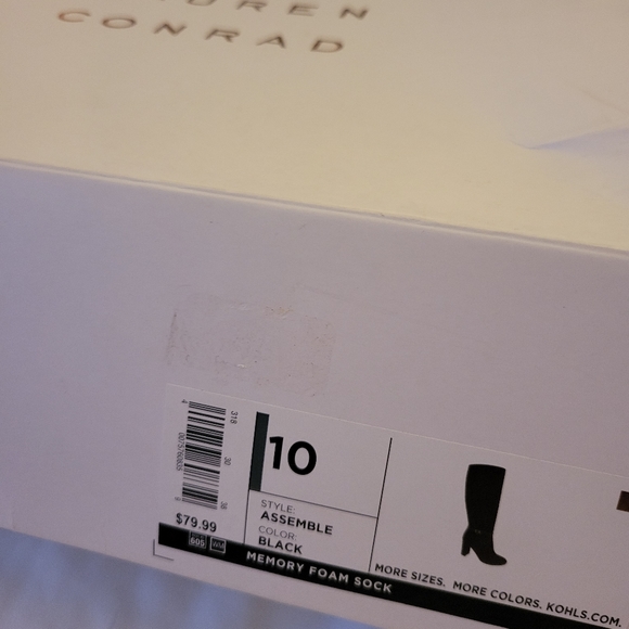 NWT Women's Black LC Lauren Conrad Boots (size 10) - Picture 4 of 11